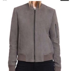 Leather Bomber Jacket